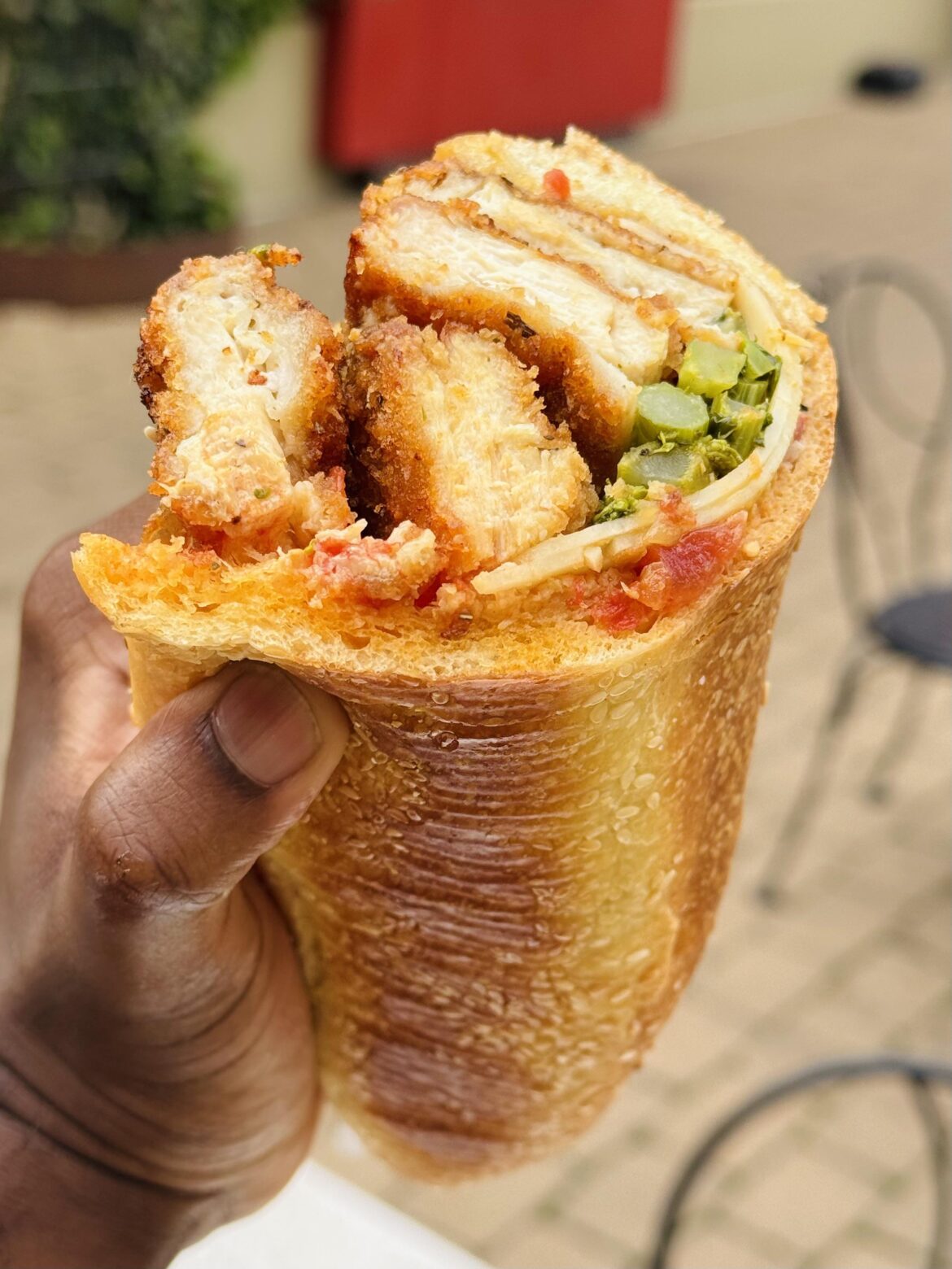 [i ate] a chicken cutlet sub at Wario’s in Columbus