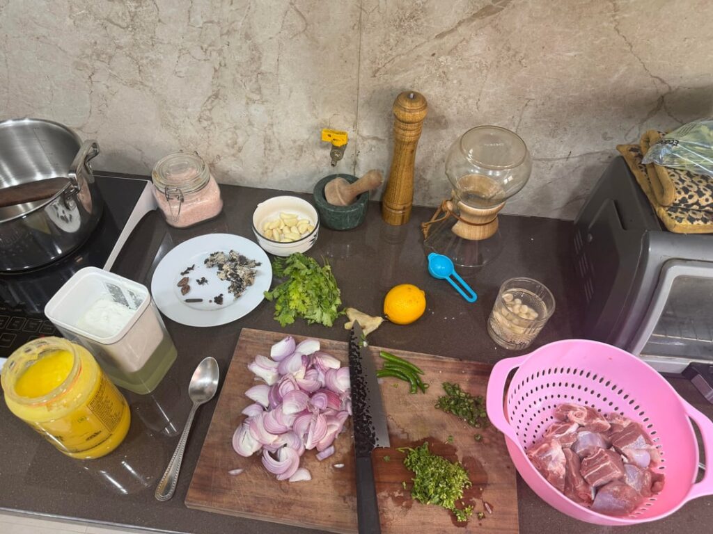 Sunday = Mutton curry [homemade]