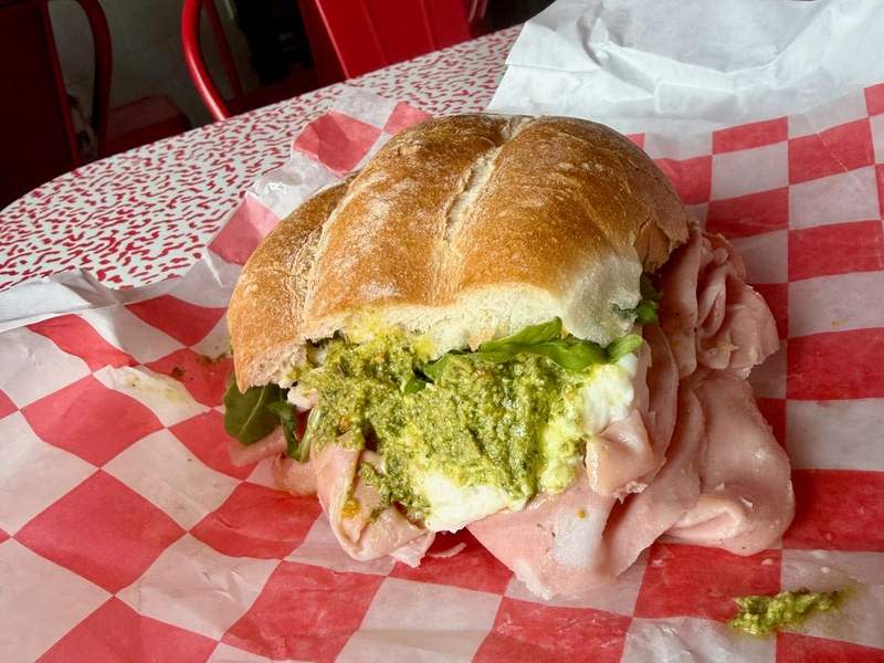 La Rosa mortadella sandwich | Photo by Eric Sandler