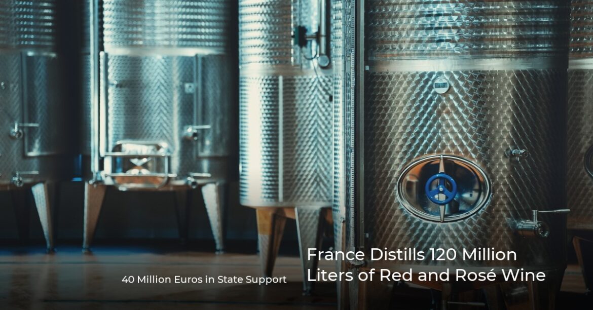 France Distills 120 Million Liters of Red and Rosé Wine