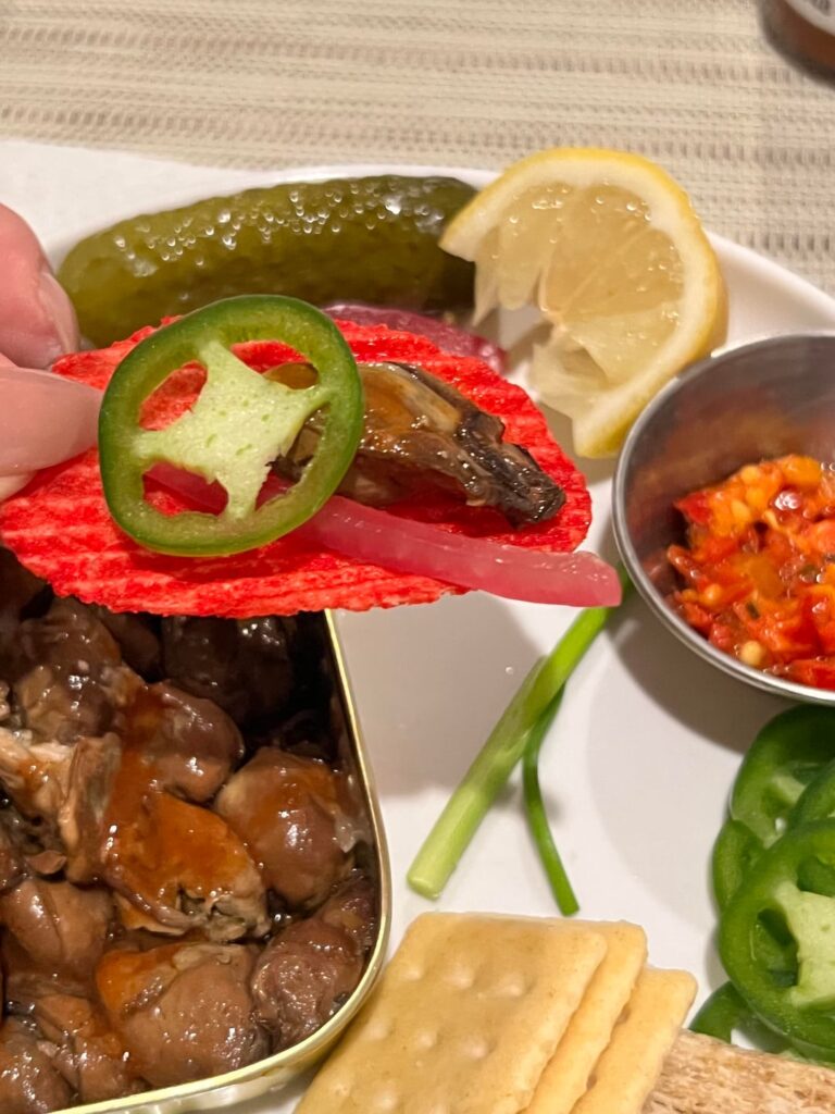 This is how I do tinned oysters.