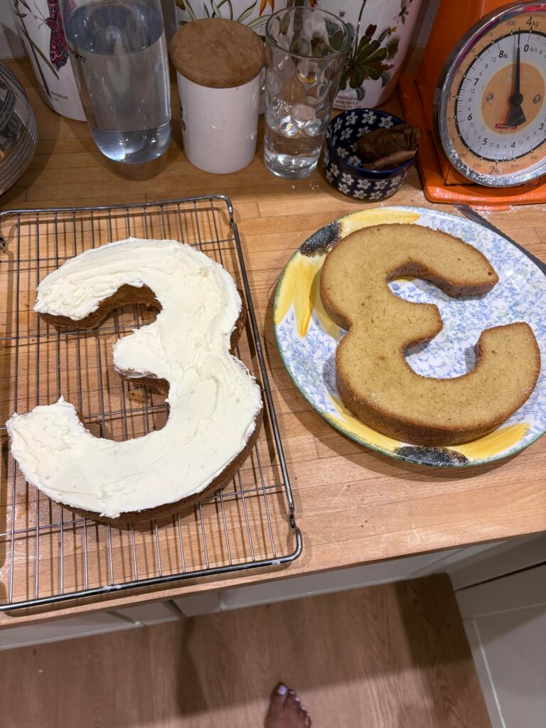 A giraffe cake for my son