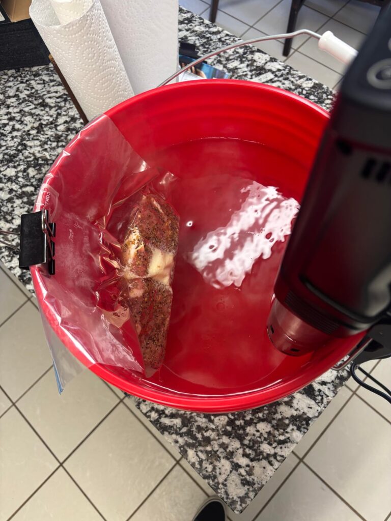 First time using a sous vide.