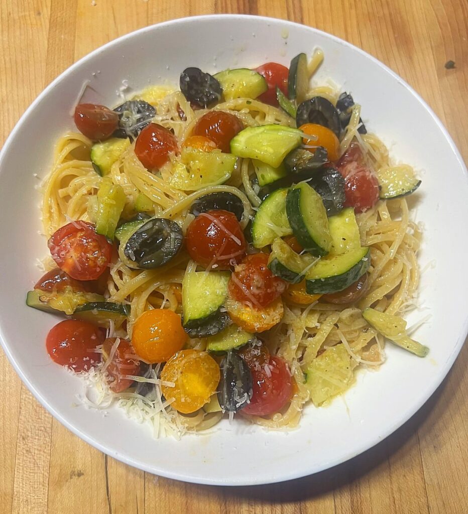 Mediterranean style pasta