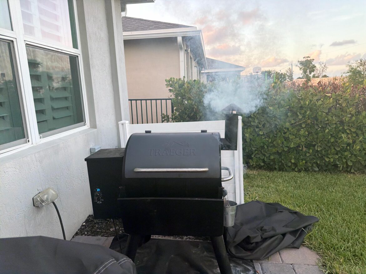 Too much grease smoke to do 0-400 wings?