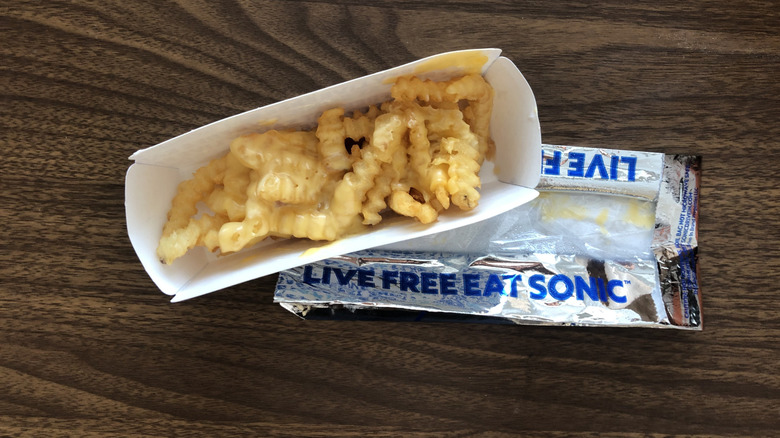 Order of cheese groovy fries from Sonic.