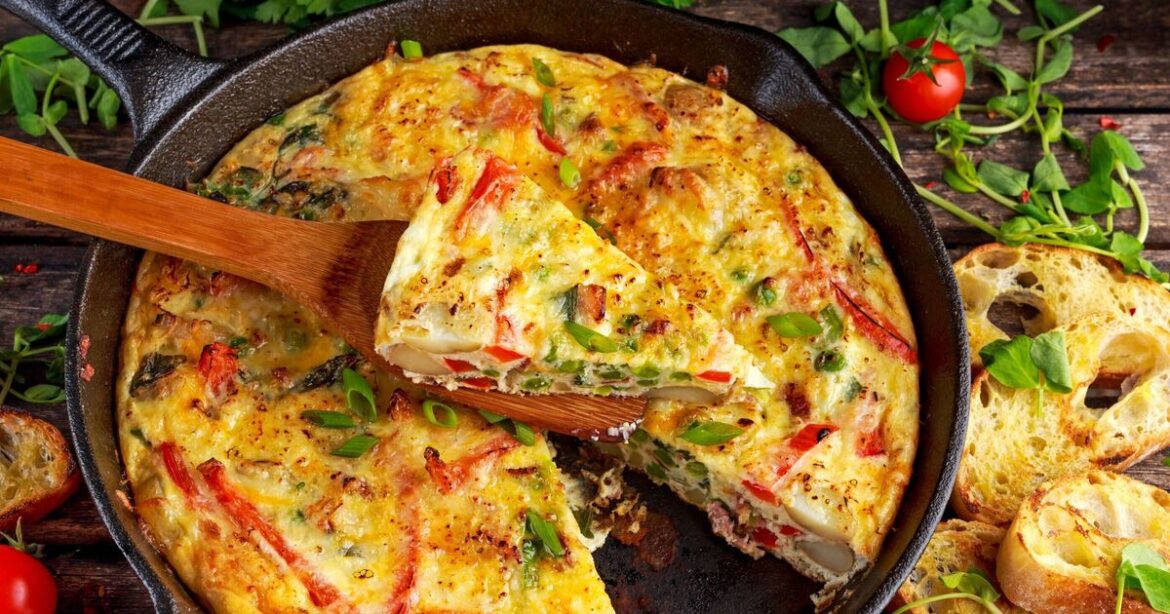 Make a 'Spanish-inspired' frittata with Jamie Oliver's 5-ingredient recipe