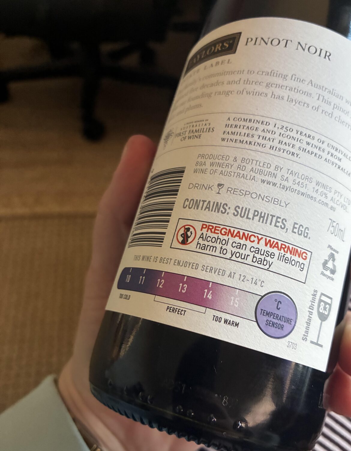 Temperature Sensors on Wine Labels?