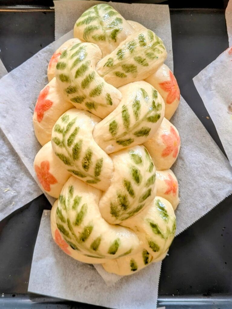 Painted Easter bread