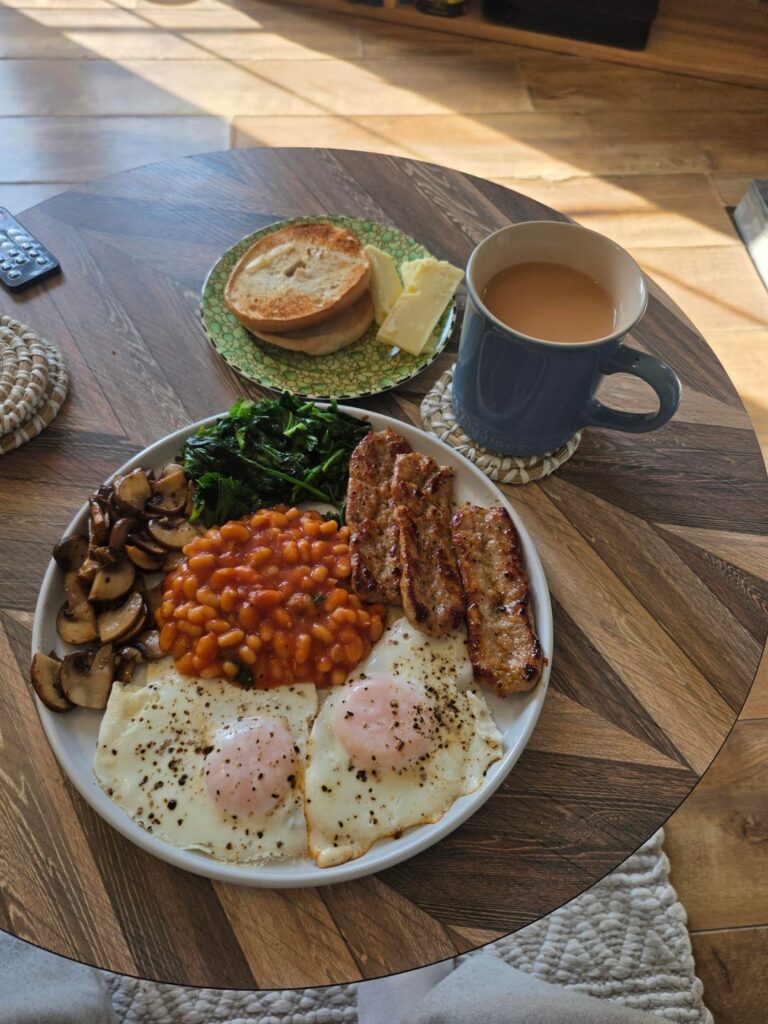 This mornings pre-work breakfast after a morning hike!