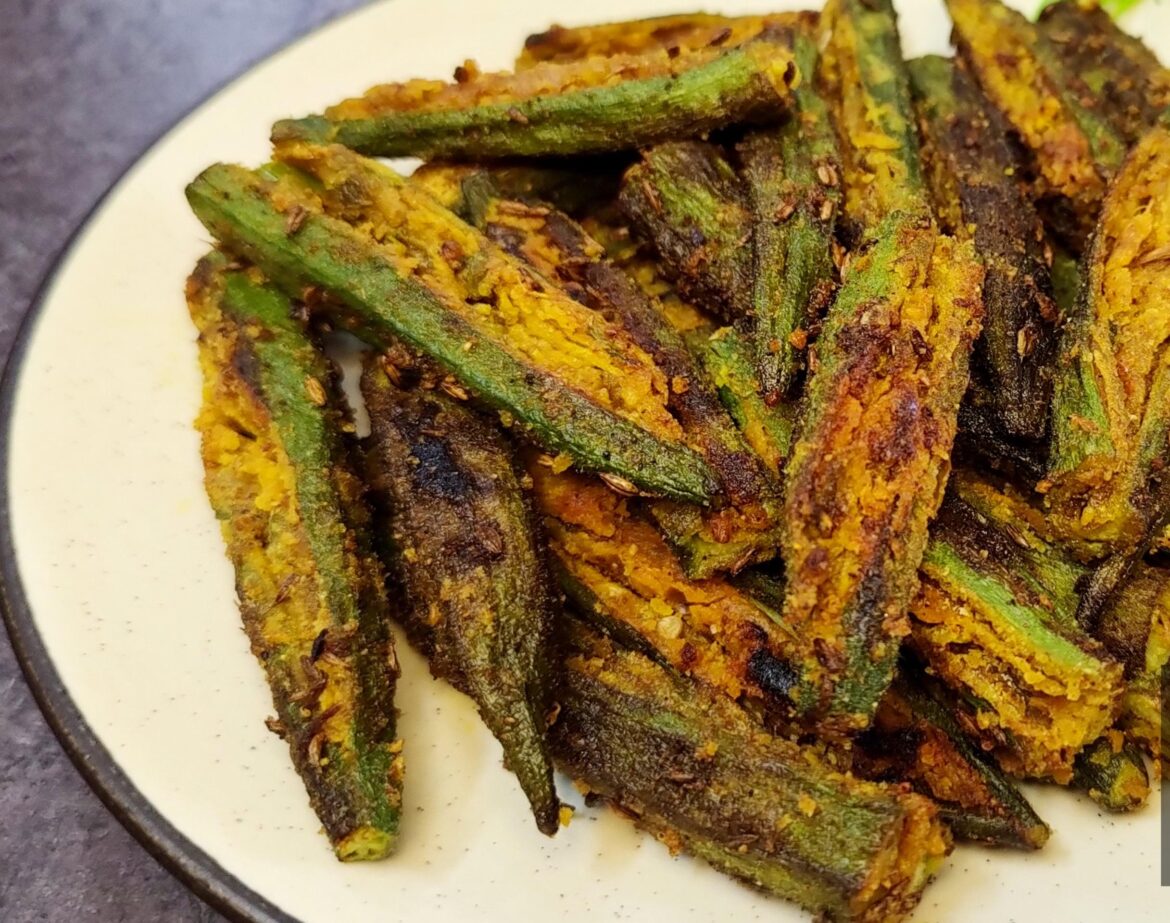 Stuffed bhindi