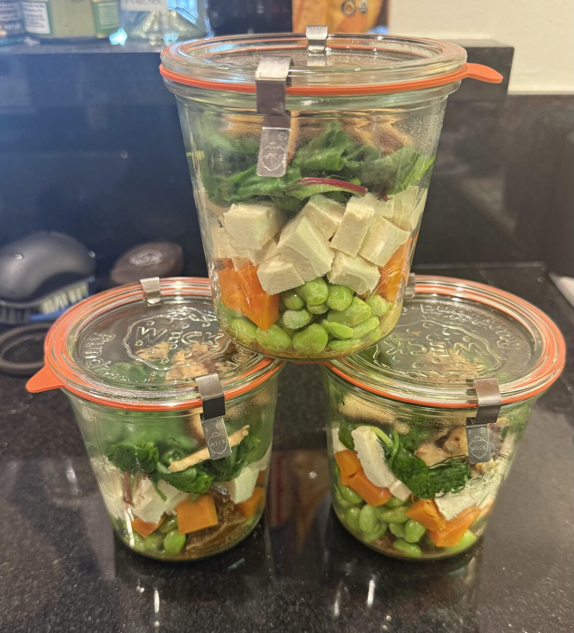 Meal prep experiment: miso soup jar