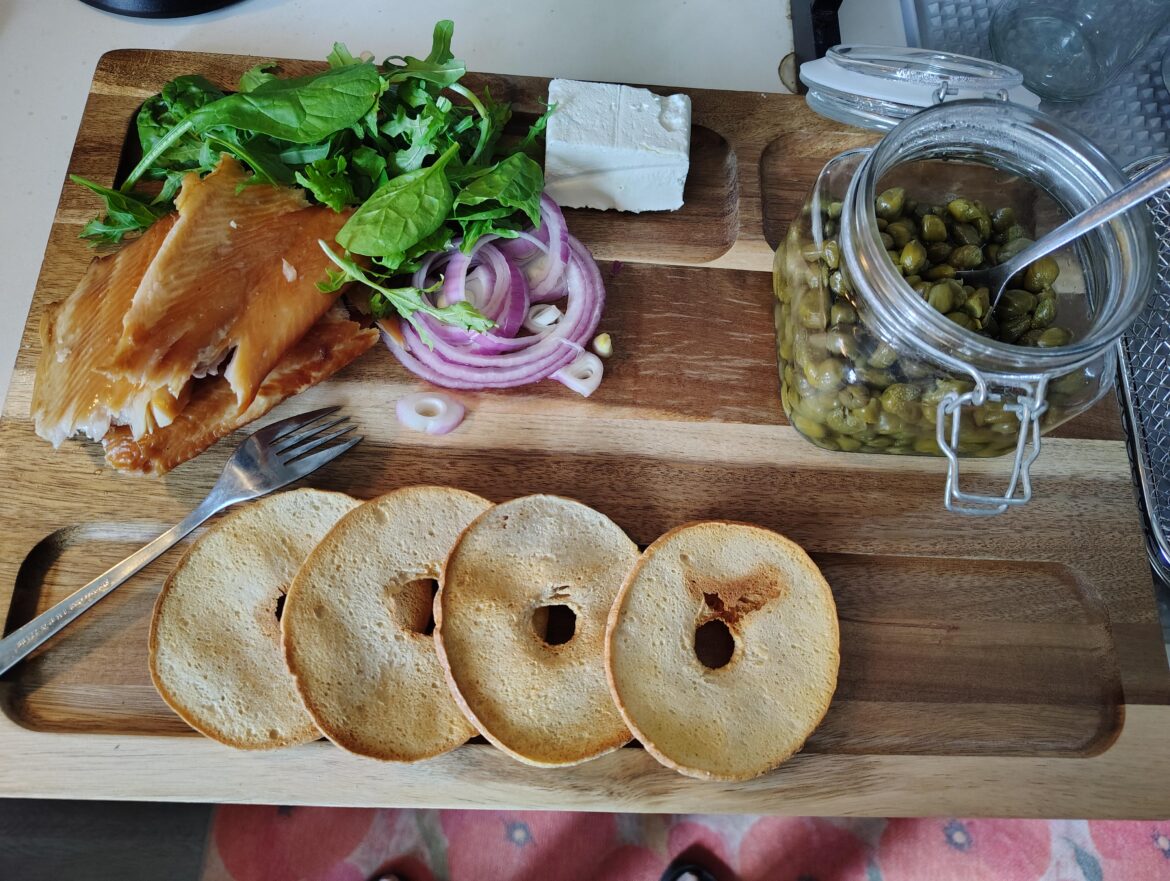 A spin an bagels and lox