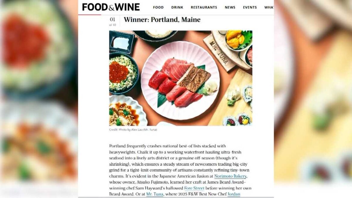 Portland tops Food & Wine list of best small US food cities