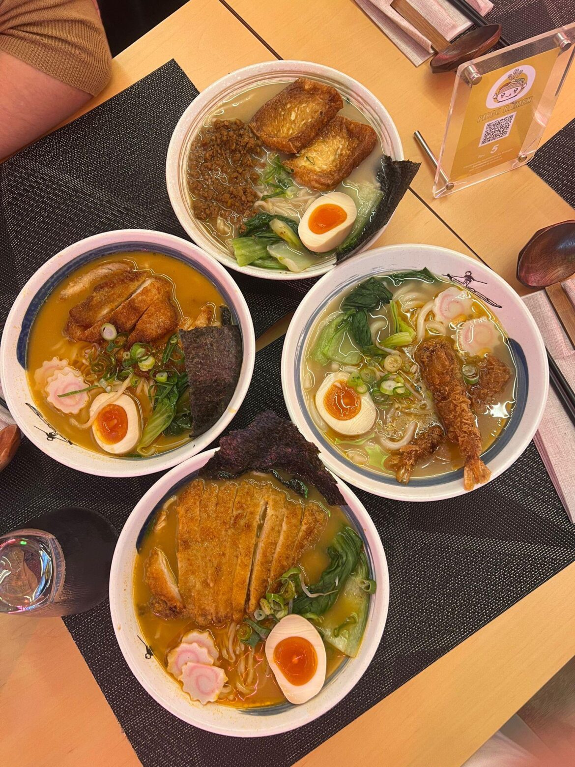 Ramen bowl with my brother and 2 older cousins