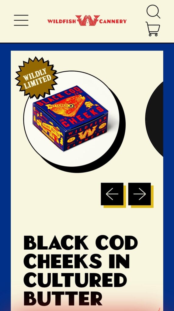 Black cod cheeks in butter!