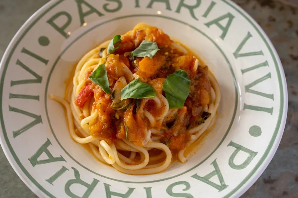 Pastaria Vivi officially opened in Encinitas, offering fresh pasta, ready-to-cook meals and specialty Italian goods under one roof. (Credit: Kimberly Motos)