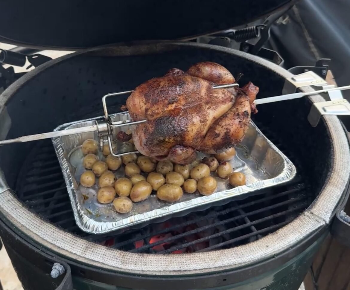 First test with rotisserie