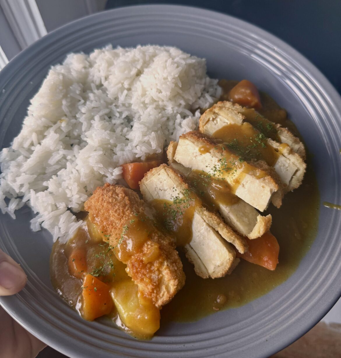 Tofu katsu curry from last night 💪