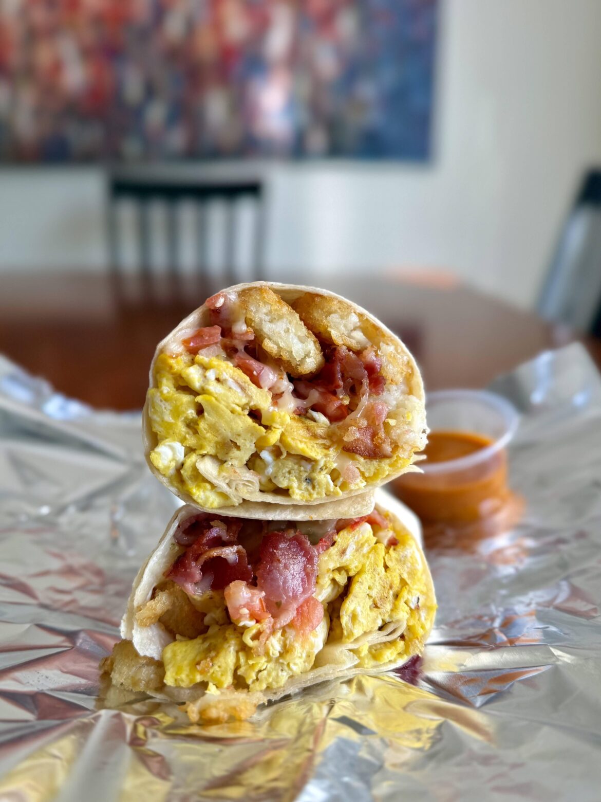 [homemade] Breakfast burrito