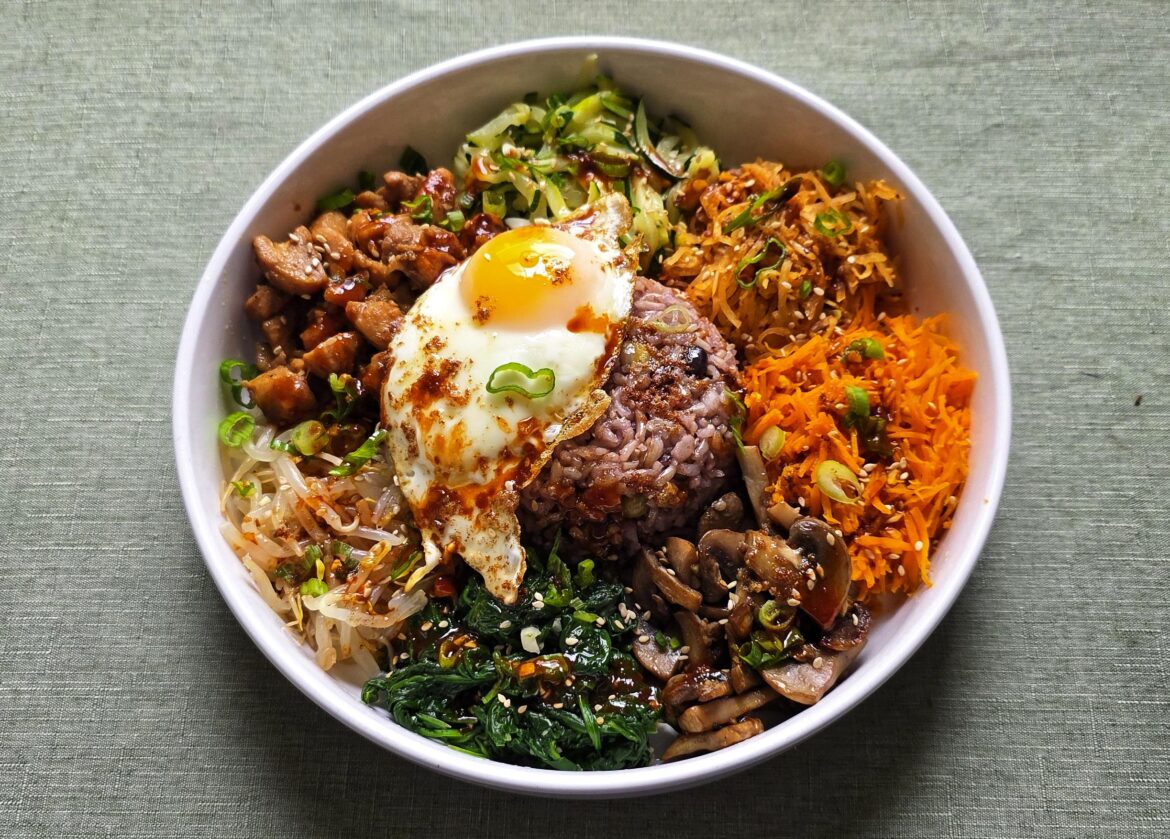 Brown Butter Gochujang Bibimbap inspired by Bon Appétit Your Majesty