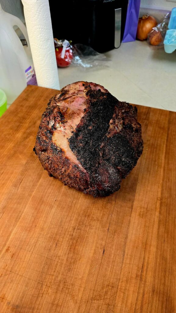 Low and slow Prime Rib on the Egg from Easter