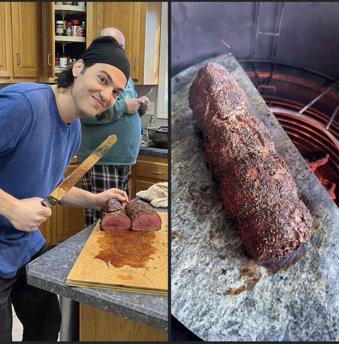 The face you make when you nail the beef tenderloin