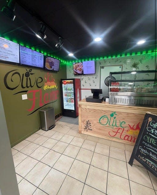The interior of Olive Flame-Mediterranean Grill is shown in West Allis.