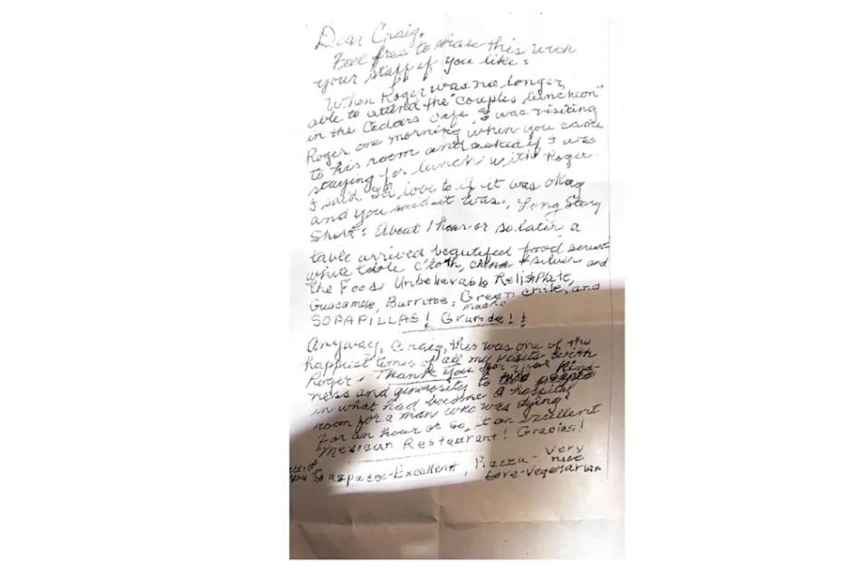 Craig Bowerson, chef, nursing homes, food, menurs, homemade food, recipes