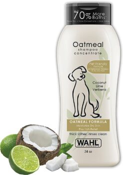 Oatmeal dog shampoo for sensitive skin