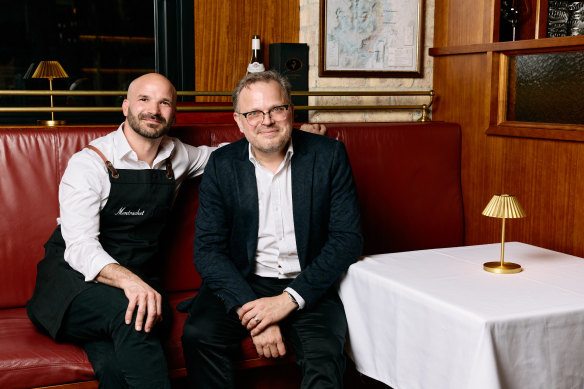 Montrachet’s Clement Chauvin and front of house manager Remon Van de Kerkhof.