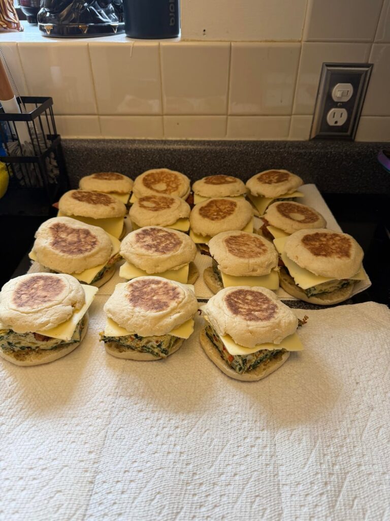 3 weeks of frozen Breakfast & Lunches and 1 week of Dinners.