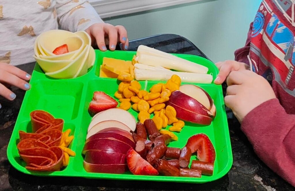 Made my toddlers a charcuterie board… now I have tiny food critics