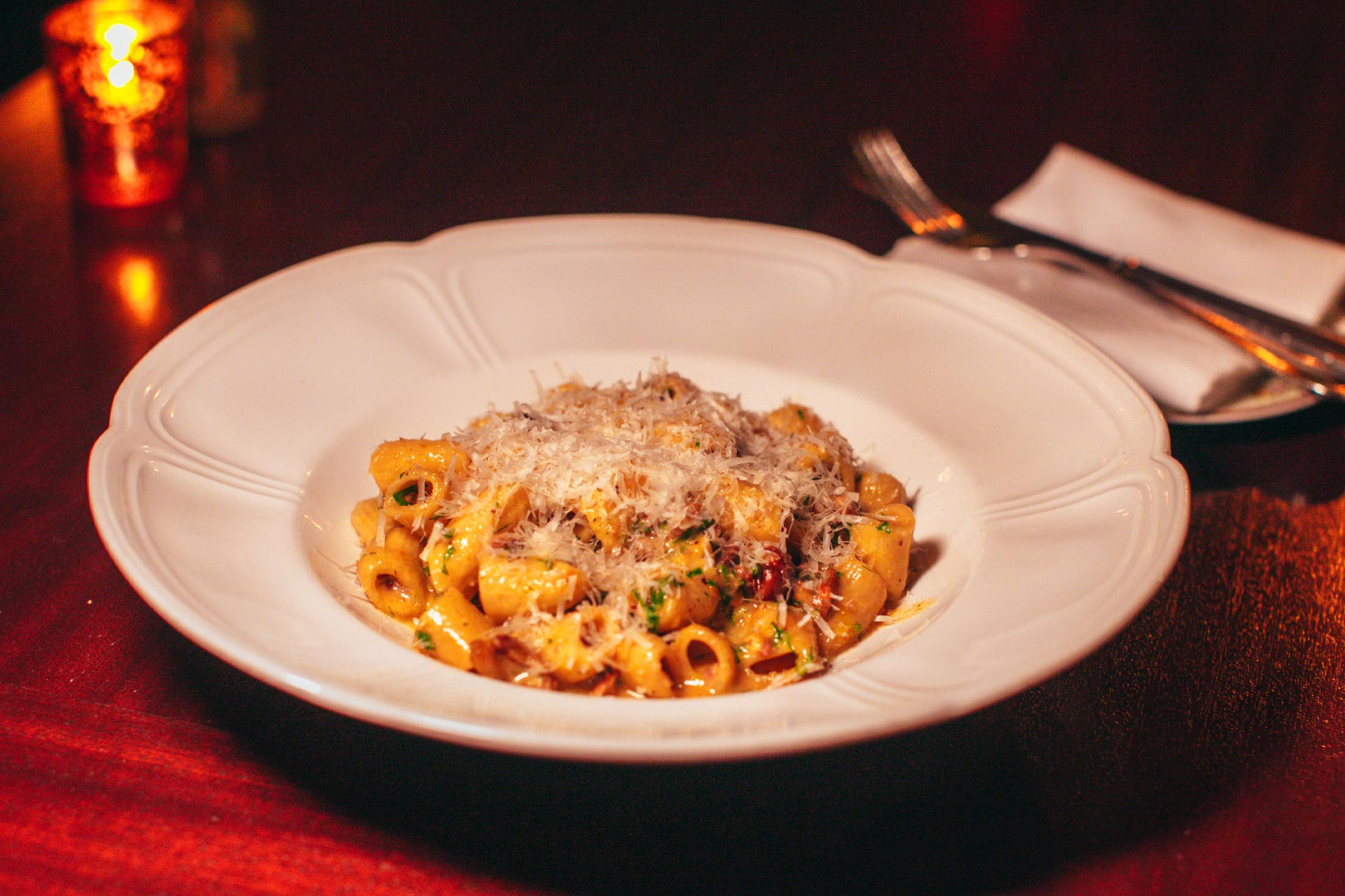 Fresh rigatoni pasta. © Neal Santos/Ambra
