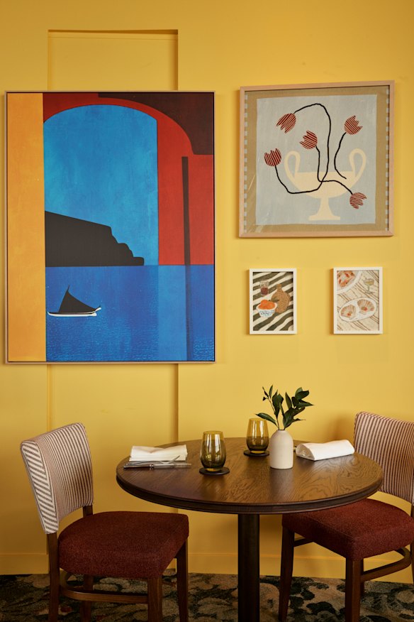 Pizza'mare has brighter and bolder interiors.