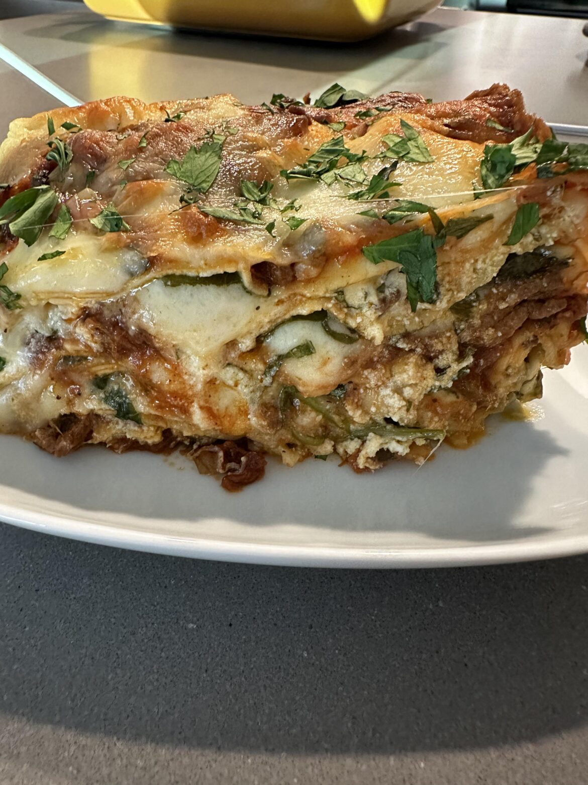 Homemade lasagna