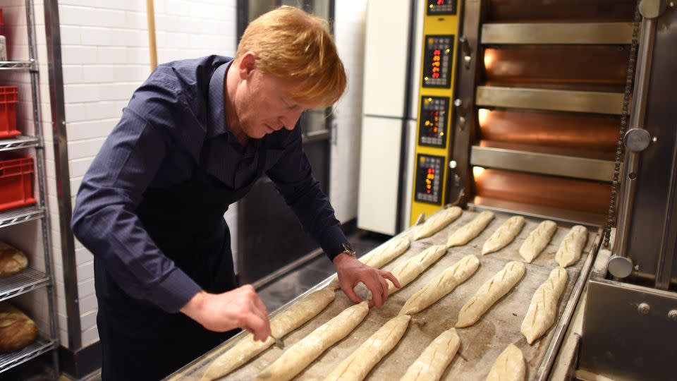 Eric Kayser, seen here in New York City in 2017, has hundreds of bakeries<strong> </strong>around the world. - Timothy A. Clary/AFP/Getty Images