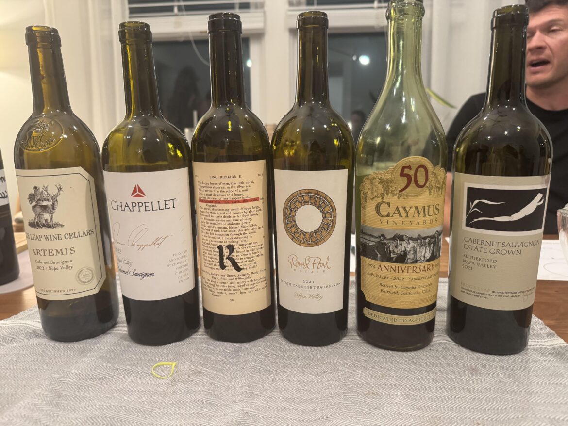 Napa Cab Blind Tasting Grand Finale – Top 2 from Each Flight Go Head to Head