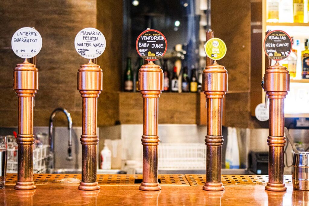 Beer Taps at Be.re in Rome