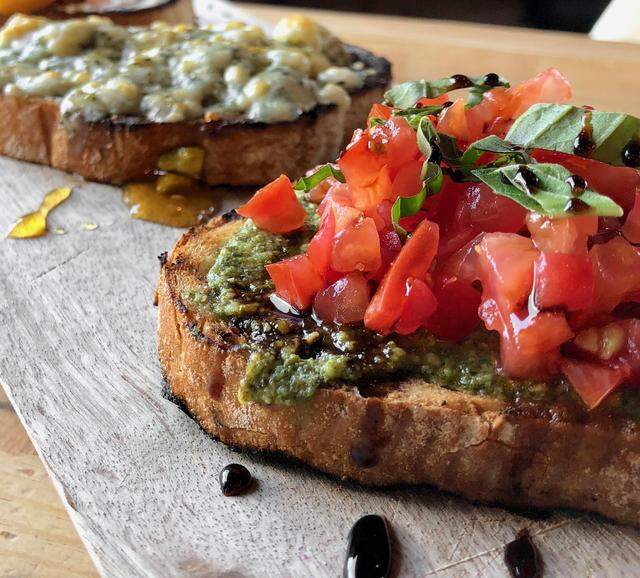 A bruschetta appetizer from Bella Notte.
