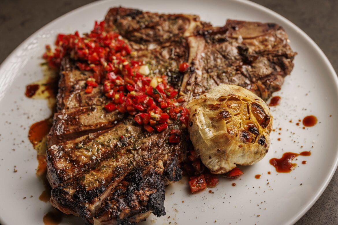 Steak Salmoriglio at Trattoria Bugatti