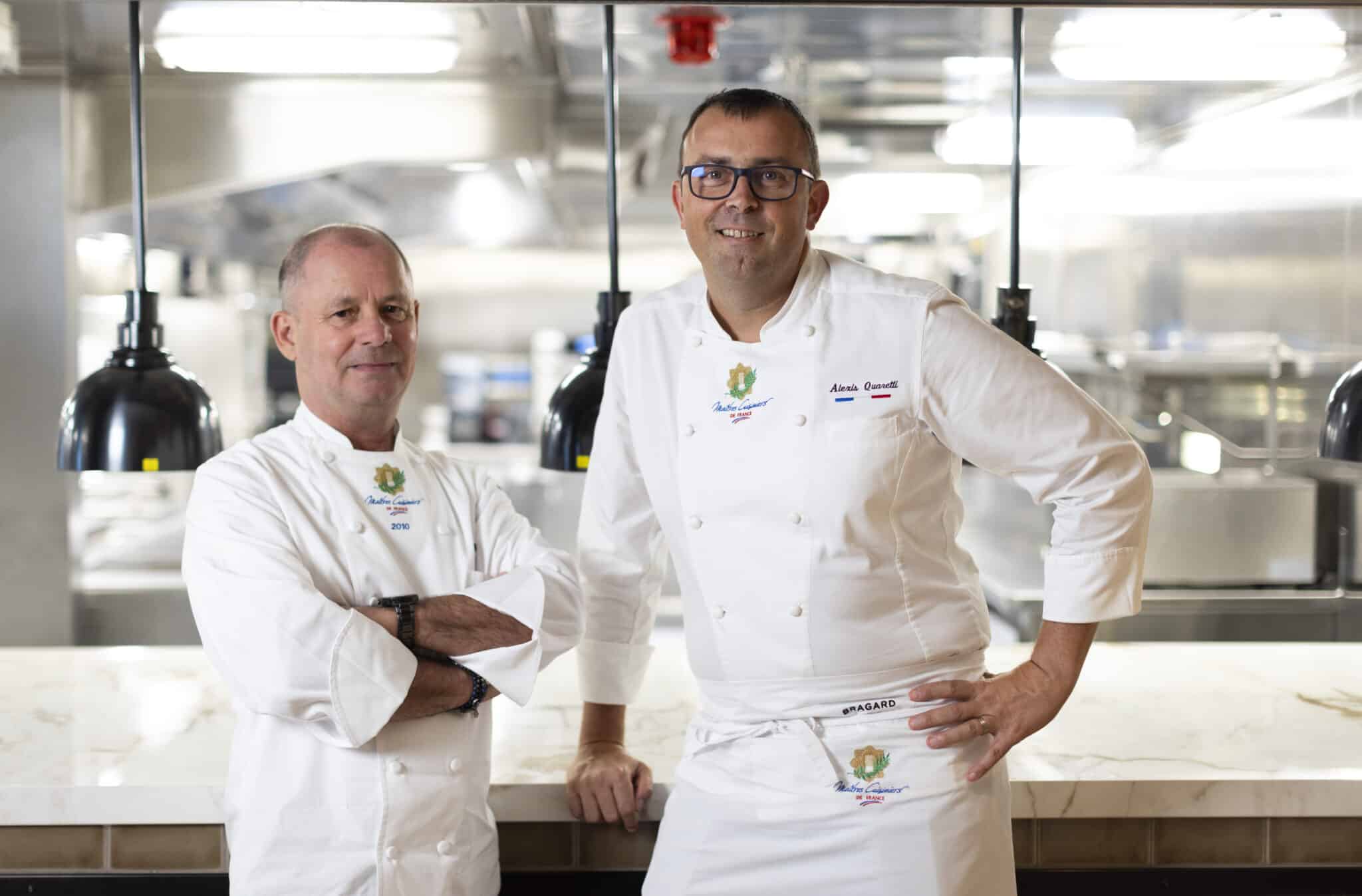 (L-R) Chef Eric Barale and Chef Alexis Quaretti.