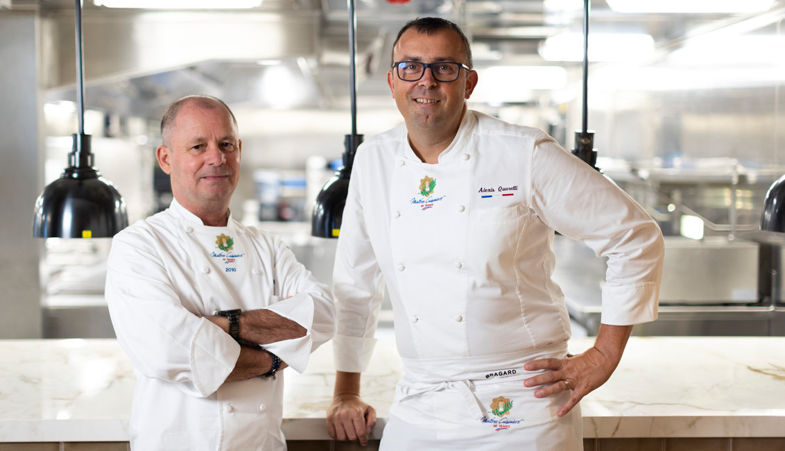 Chef Eric Barale and Chef Alexis Quaretti | Credit: Oceania Cruises