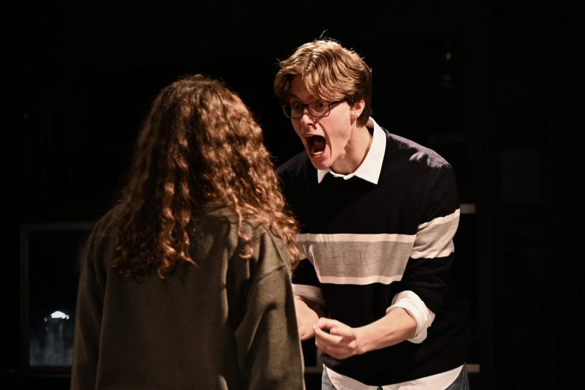 A man screaming at a woman