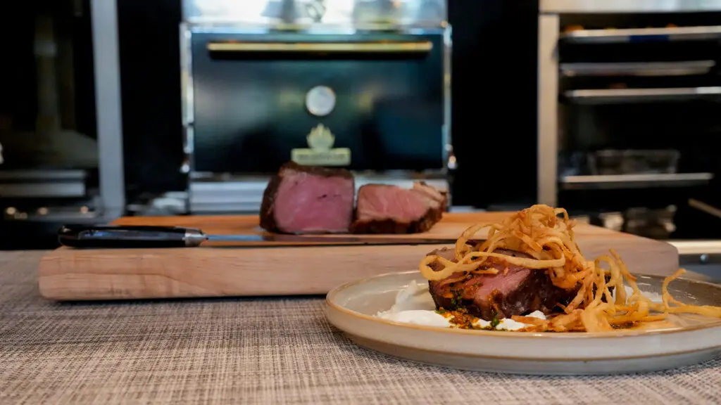 72 Hr. Short Rib dish at Aiona. Photo by Denis Akbari.