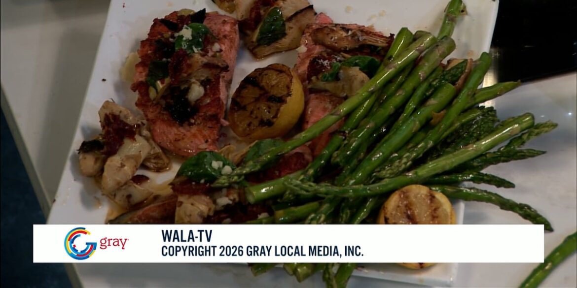 Tony’s Seared Salmon w/ Mediterranean Sun-Dried Tomato Butter