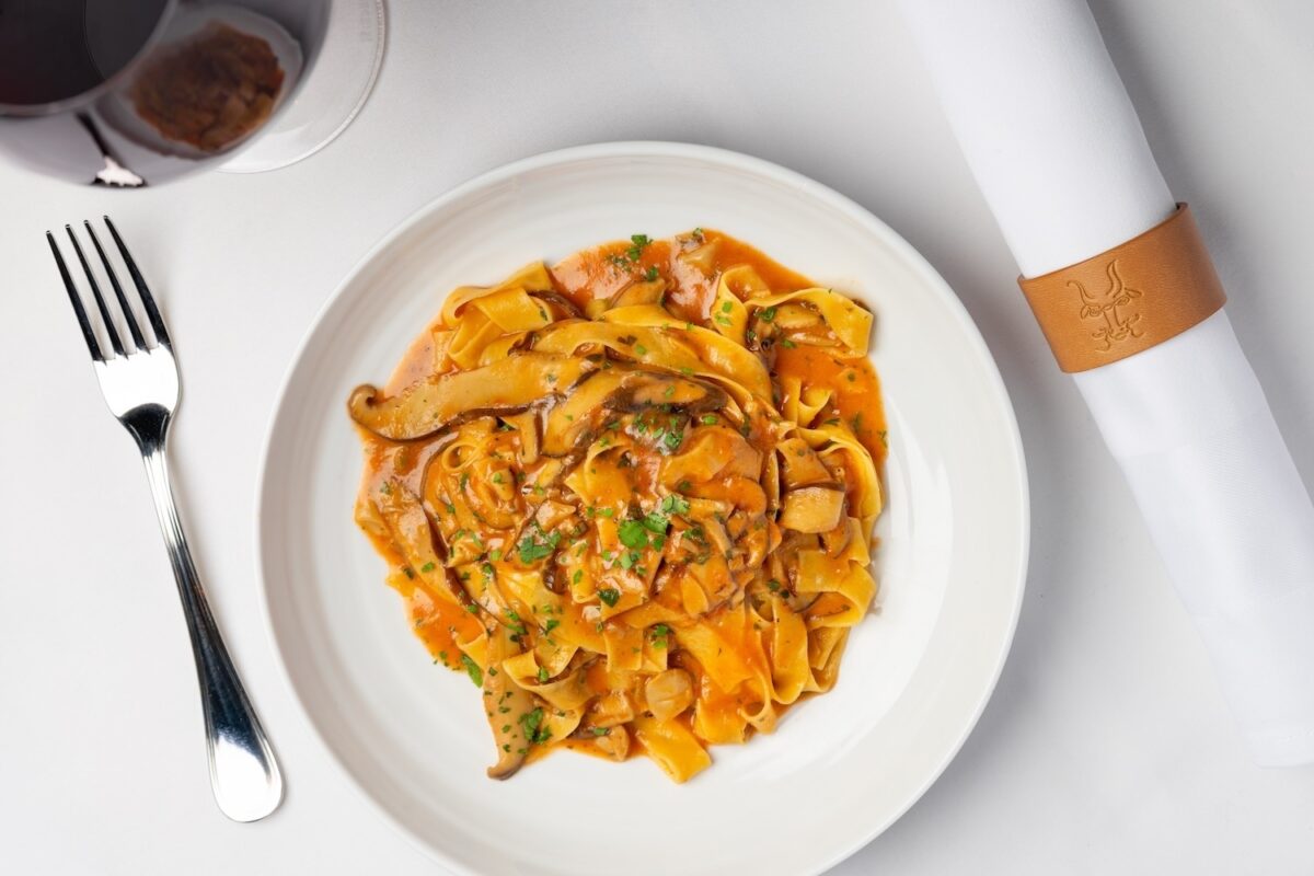 Fettuccini with Sautéed Porcini