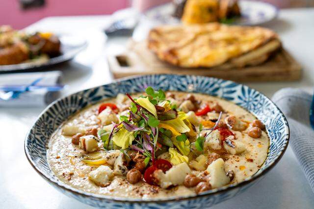 Classic hummus is one of the authentic dishes at the new Field’s Mediterranean in Biloxi. The menu features fresh seafood and seasonal ingredients.
