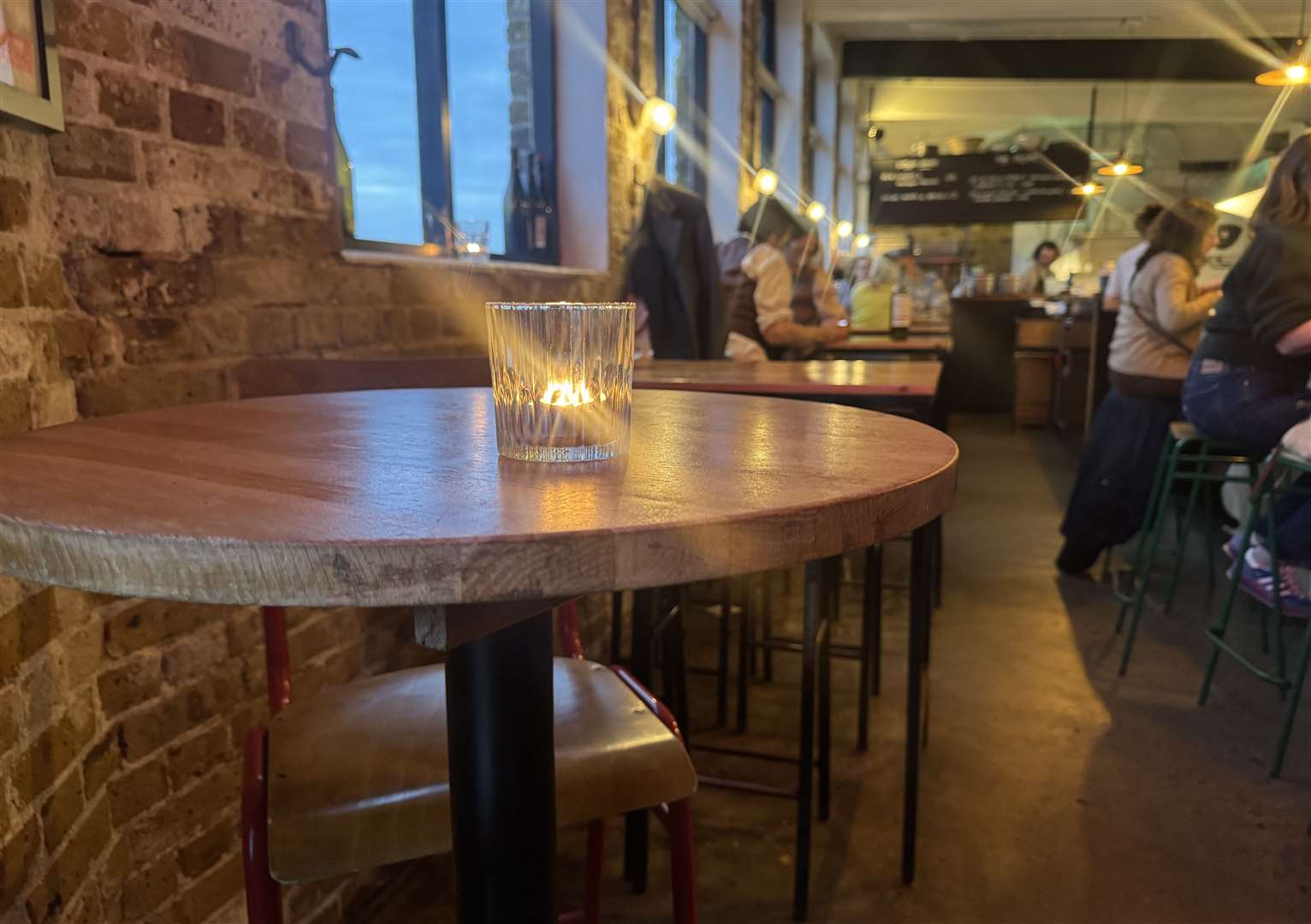 Sargasso offers counter seating and high window tables