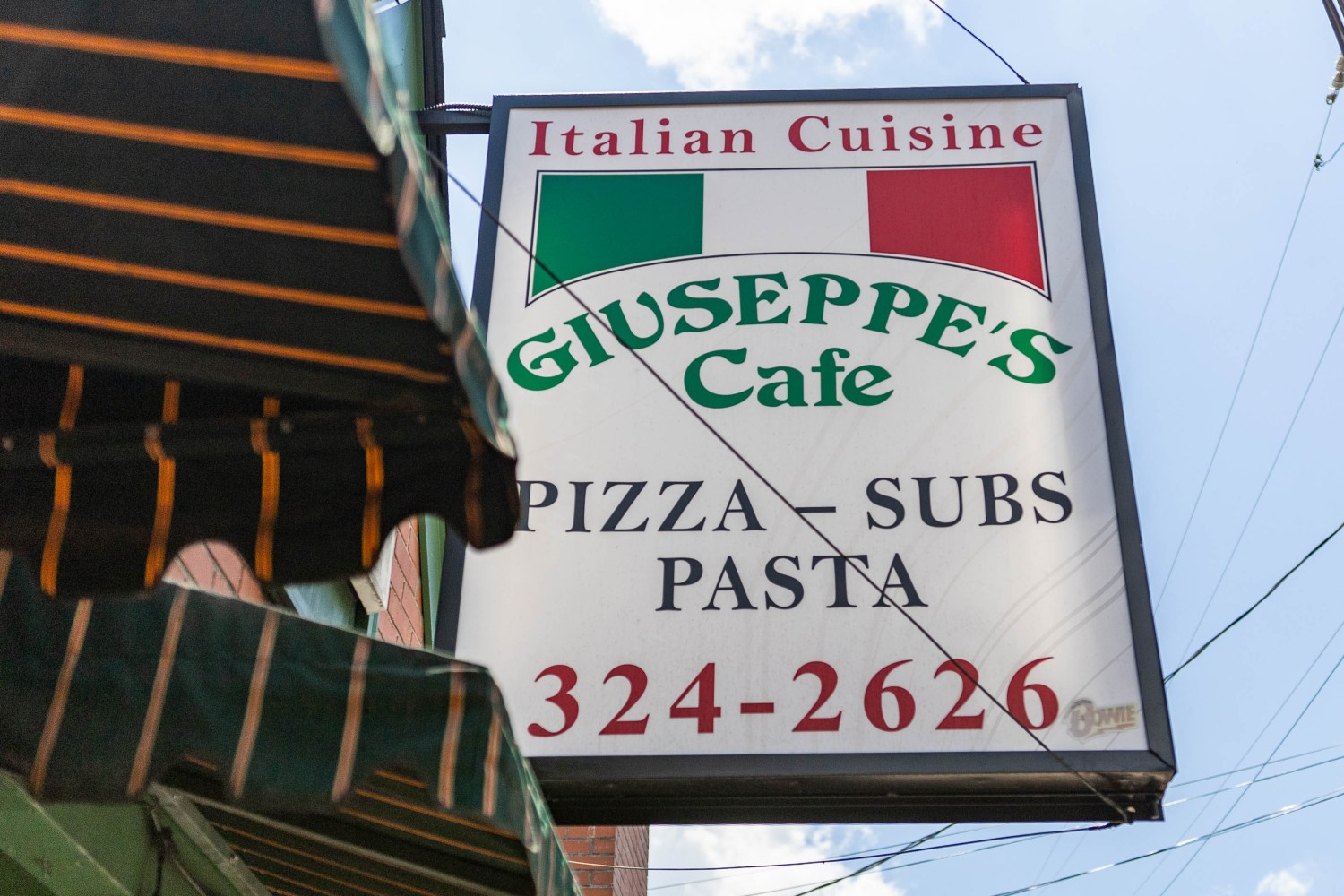 Giuseppe's Cafe sign